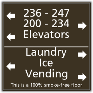 6-Line Directional w/ No Smoking Line