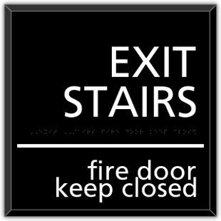 STAIRS - FIRE DOOR KEEP CLOSED