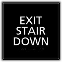 Hampton Inn - CA Egress- EXIT STAIR DOWN