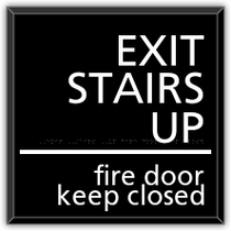 Hampton Inn - EXIT STAIR UP - FIRE DOOR KEEP CLOSED