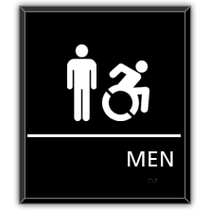Hampton Inn - MENS ACCESSIBLE RESTROOM New York w/New ISA Symbol