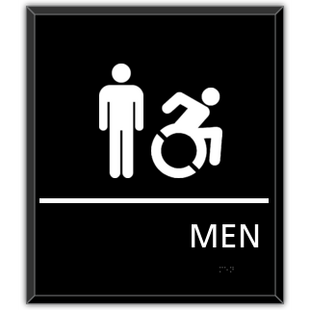 MENS ACCESSIBLE RESTROOM New York w/New ISA Symbol