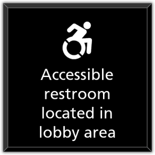 Accessible Restroom Location New York w/New ISA Symbol