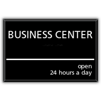 Hampton Inn - Business Center Hours With Braille