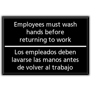 Employees Wash Hands