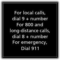 Hampton Inn - House Phone