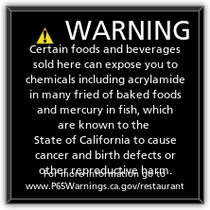 Hampton Inn - WARNING - FOOD & BEVERAGES