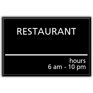 RESTAURANT WITH HOURS