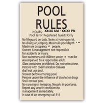 Hampton Inn - CA Pool Rules