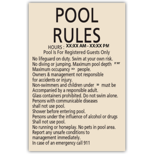 CA Pool Rules