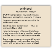Hampton Inn - Whirlpool Rules