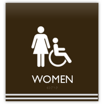 Hilton Garden Inn - Women's Restroom With Symbol