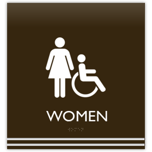 Women's Restroom With Symbol