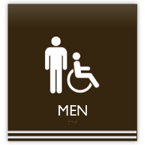 Hilton Garden Inn - Men's Restroom With Symbol