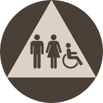 Hilton Garden Inn - CA Door Unisex (Gender Neutral) With Symbol