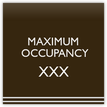Hilton Garden Inn - Maximum Occupancy Sign