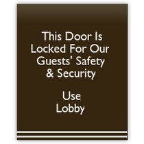 Hilton Garden Inn - Door Locked - Use Lobby