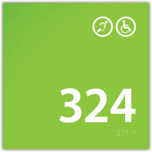 Room Number Handicap / Hearing Impaired