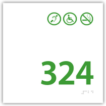 Holiday Inn - Room Number Non-Smoking / Handicap / Hearing Impaired