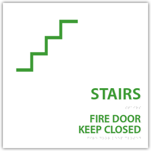 Stairs Fire Door Keep Closed