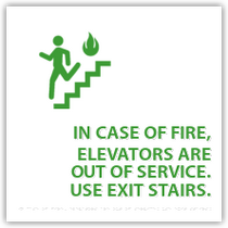 Holiday Inn - In Case Of Fire Use Stairs Do Not Use Elevator