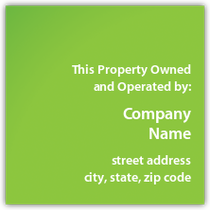 Holiday Inn - Owned And Operated By Plaque (Green Gradient)