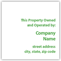 Holiday Inn - Owned And Operated By Plaque (White)