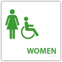 Holiday Inn - Women's Restroom With Handicap Symbol