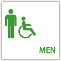 Holiday Inn - Men's Restroom With Handicap Symbol
