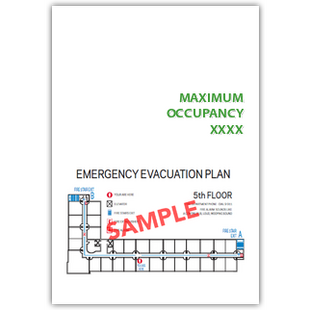 Meeting Room Maximum Occupancy With Evacuation Insert
