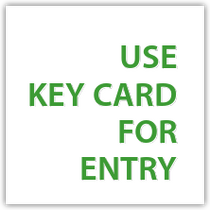 Holiday Inn - Use Key Card For Entry
