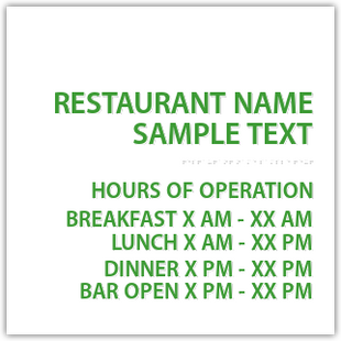 Restaurant With Hours
