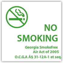 Holiday Inn - Georgia "No Smoking Indoors"