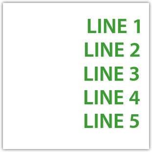 5 Line Information Sign