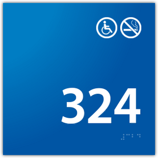 Room Number Non-Smoking / Handicap Symbols