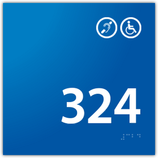 Room Number Handicap / Hearing Impaired Symbols