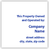 Holiday Inn Express - Owned And Operated By Plaque (White)