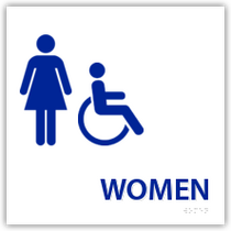 Holiday Inn Express - Women's Restroom With Handicap Symbol