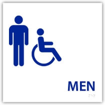Holiday Inn Express - Men's Restroom With Handicap Symbol