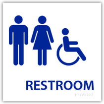 Holiday Inn Express - Unisex Restroom With Handicap Symbol