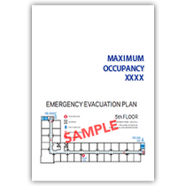 Holiday Inn Express - Meeting Room Maximum Occupancy With Evacuation Insert