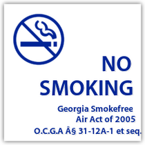Holiday Inn Express - Georgia "No Smoking Indoors"