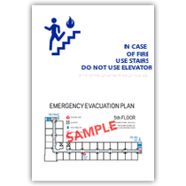 Holiday Inn Express - Corridor Evacuation Plan W/ In Case Of Fire Use Stairs Do Not Use Elevator