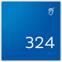 Holiday Inn Express 2018 - Room Number Hearing Impaired Symbol