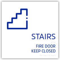 Holiday Inn Express 2018 - Stairs - Fire Door Keep Closed