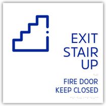 Holiday Inn Express 2018 - Exit Stair Up - Fire Door Keep Closed