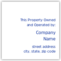 Holiday Inn Express 2018 - Owned And Operated By Plaque (White)