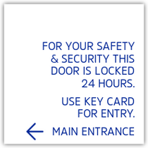 Holiday Inn Express 2018 - Locked Door Use Entrance