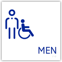 Holiday Inn Express 2018 - Men's Restroom With Handicap Symbol