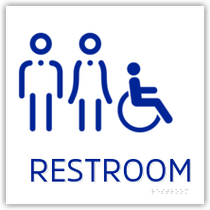 Holiday Inn Express 2018 - Unisex Restroom With Handicap Symbol